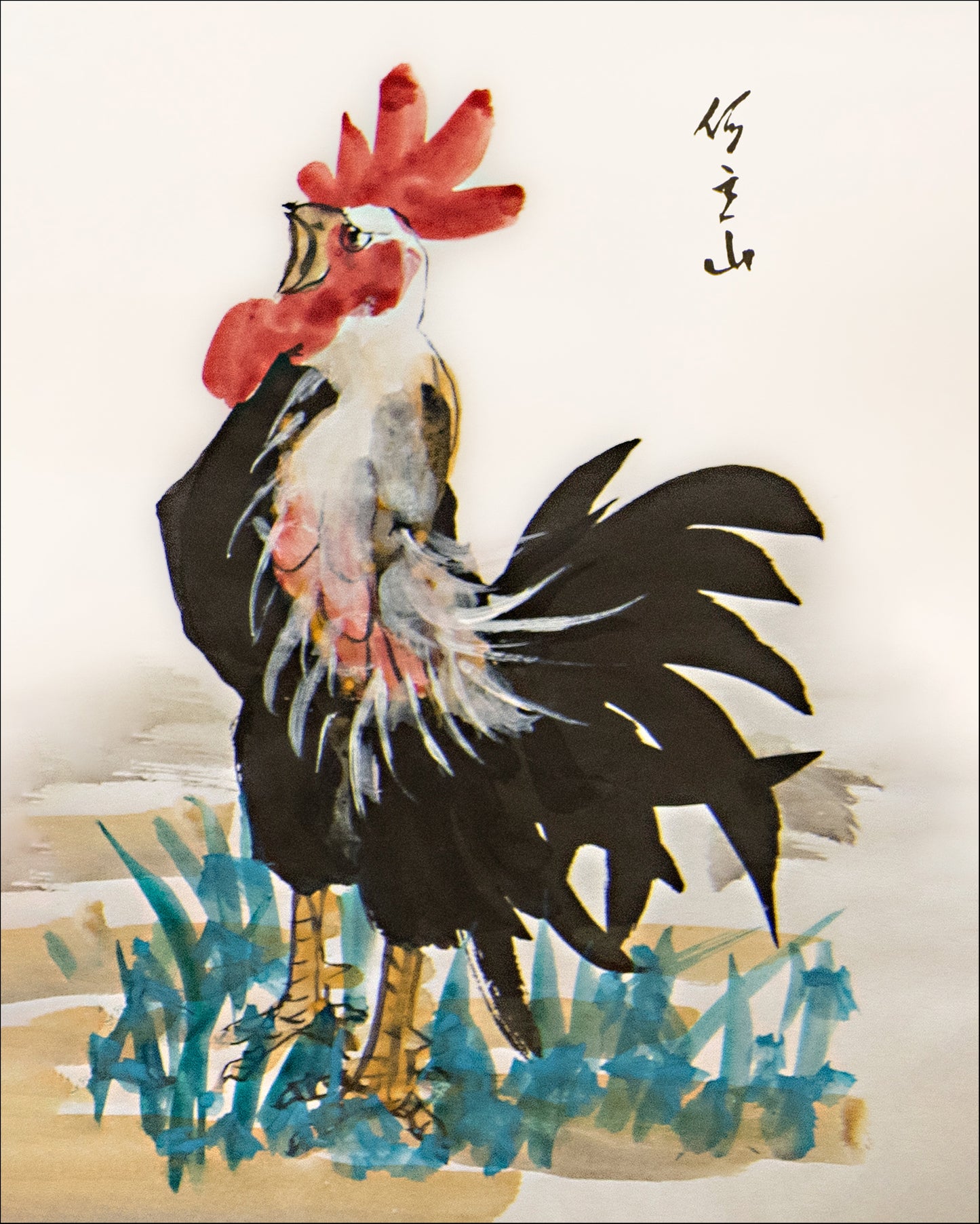 Rooster Greeting the Dawn (Dawn Poet #3)